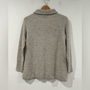 TALBOTS gray long sleeve turtleneck sweater 100% cashmere